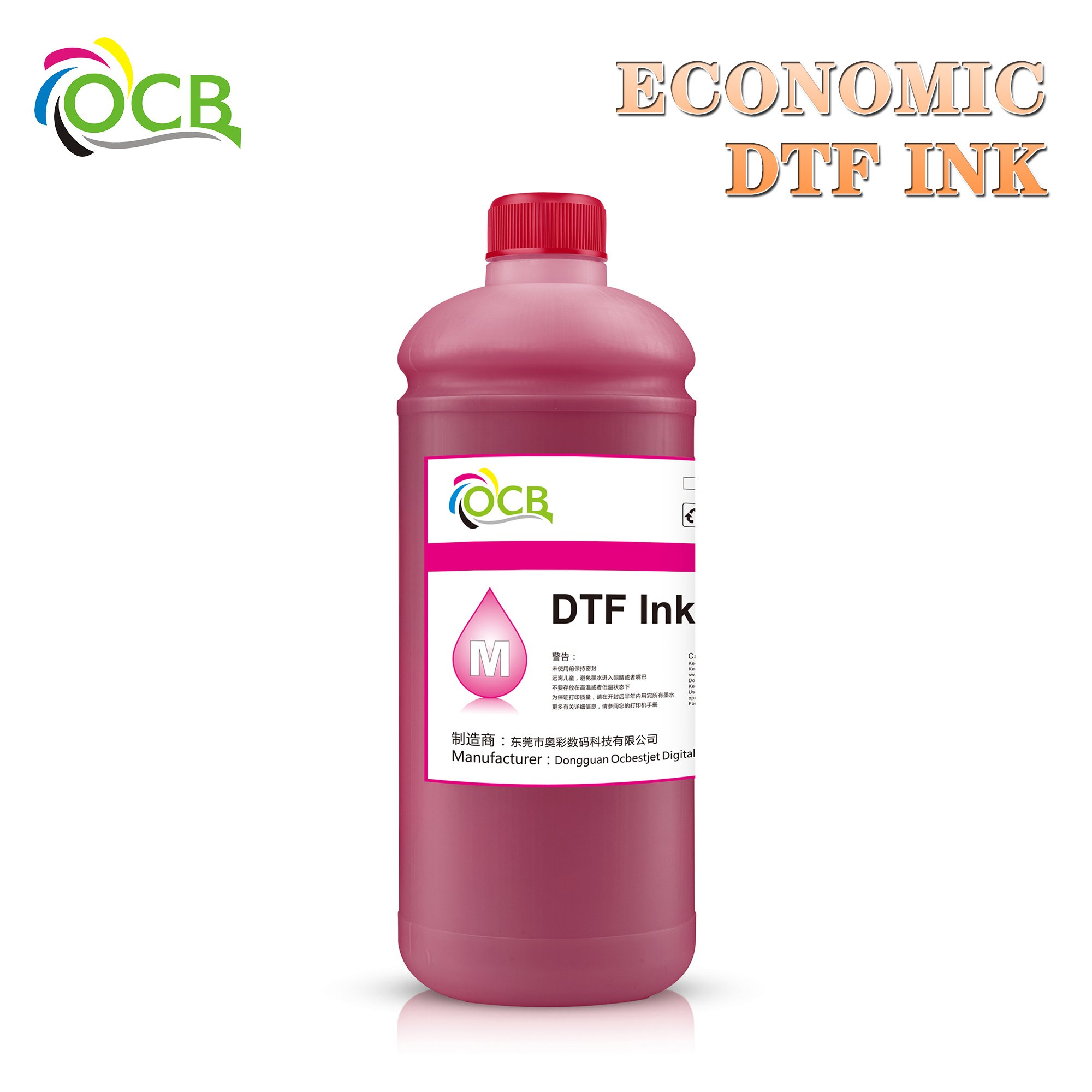Ocbestjet 1000ML Economic-fund T-shirt Printing DTF Ink For A3+ XP600 4720 I3200 DTF PET Film Printer