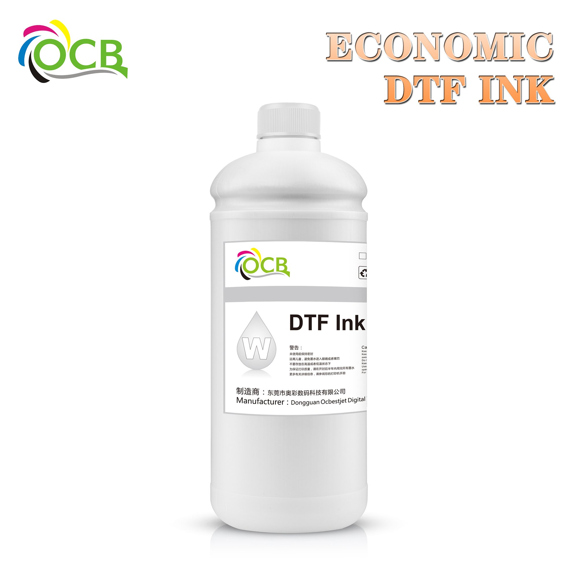 Ocbestjet 1000ML Economic-fund T-shirt Printing DTF Ink For A3+ XP600 4720 I3200 DTF PET Film Printer