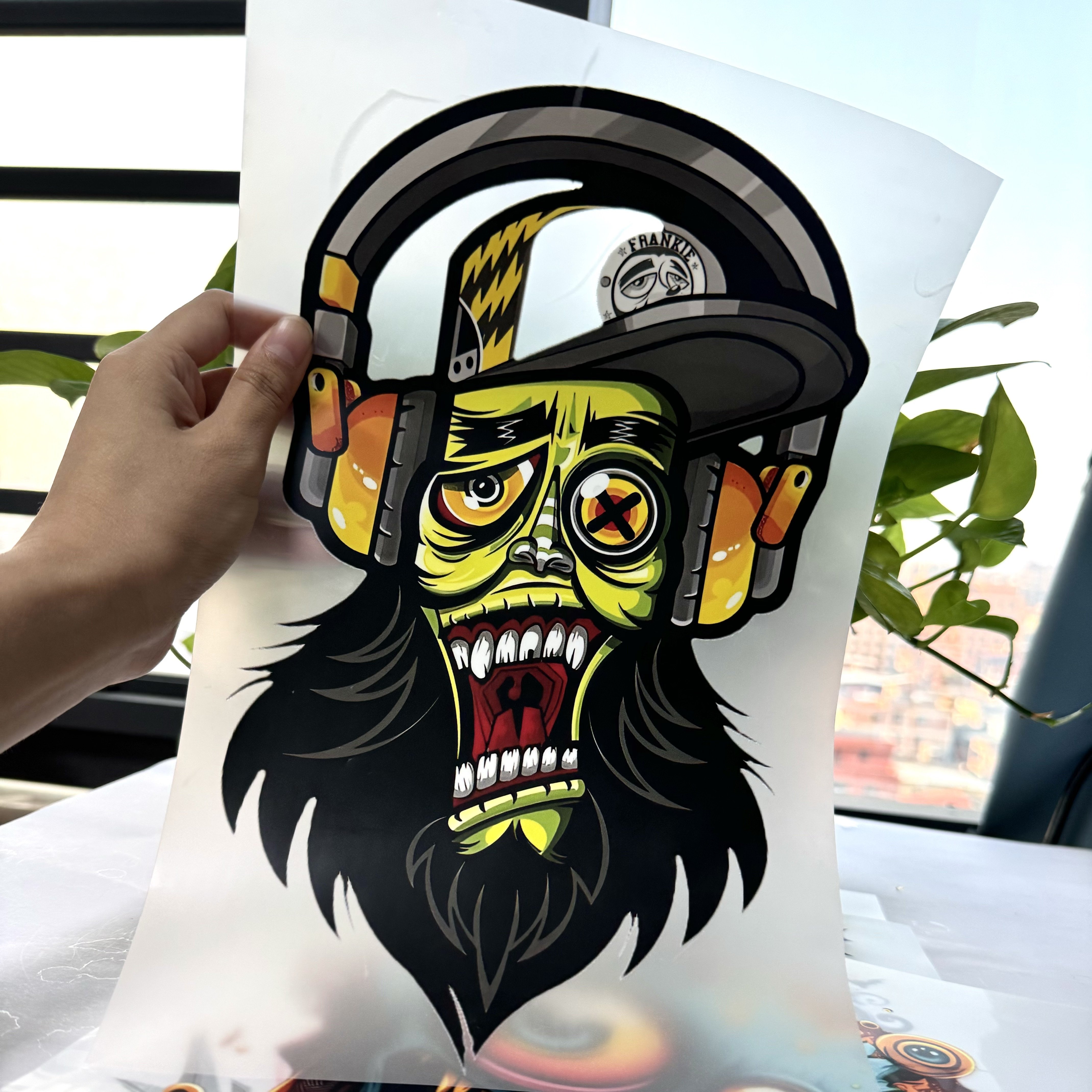 Custom Design Iron Plastisol Heat Transfer Printing Paper Vinyl Waterproof Offset DTF Heat Transfers Clothing Fabric Screen