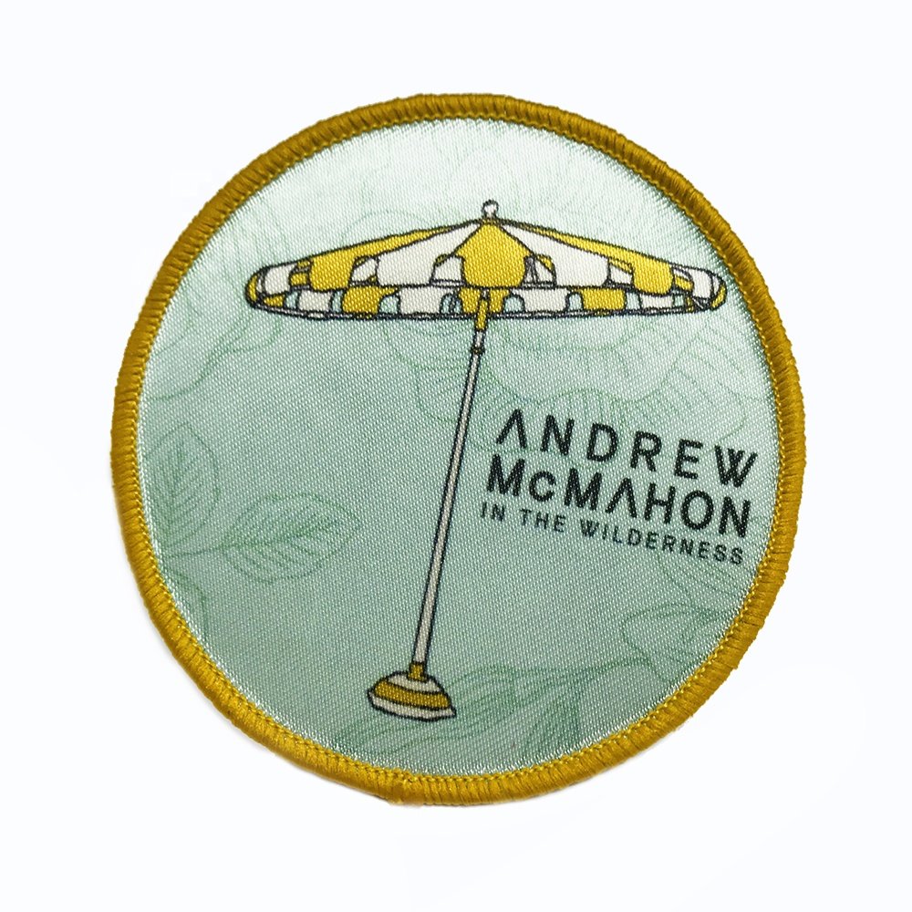 Silk screen print logo woven patch / transfer printing logo patch For garment