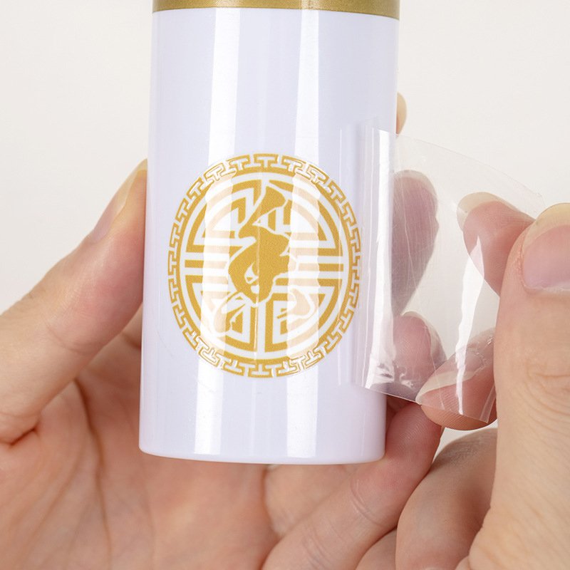 Luxury Customized Transfer Label for Glass Bottle Oem Waterproof Professional Stamped Labels Logo for Cosmetic Packaging Tag