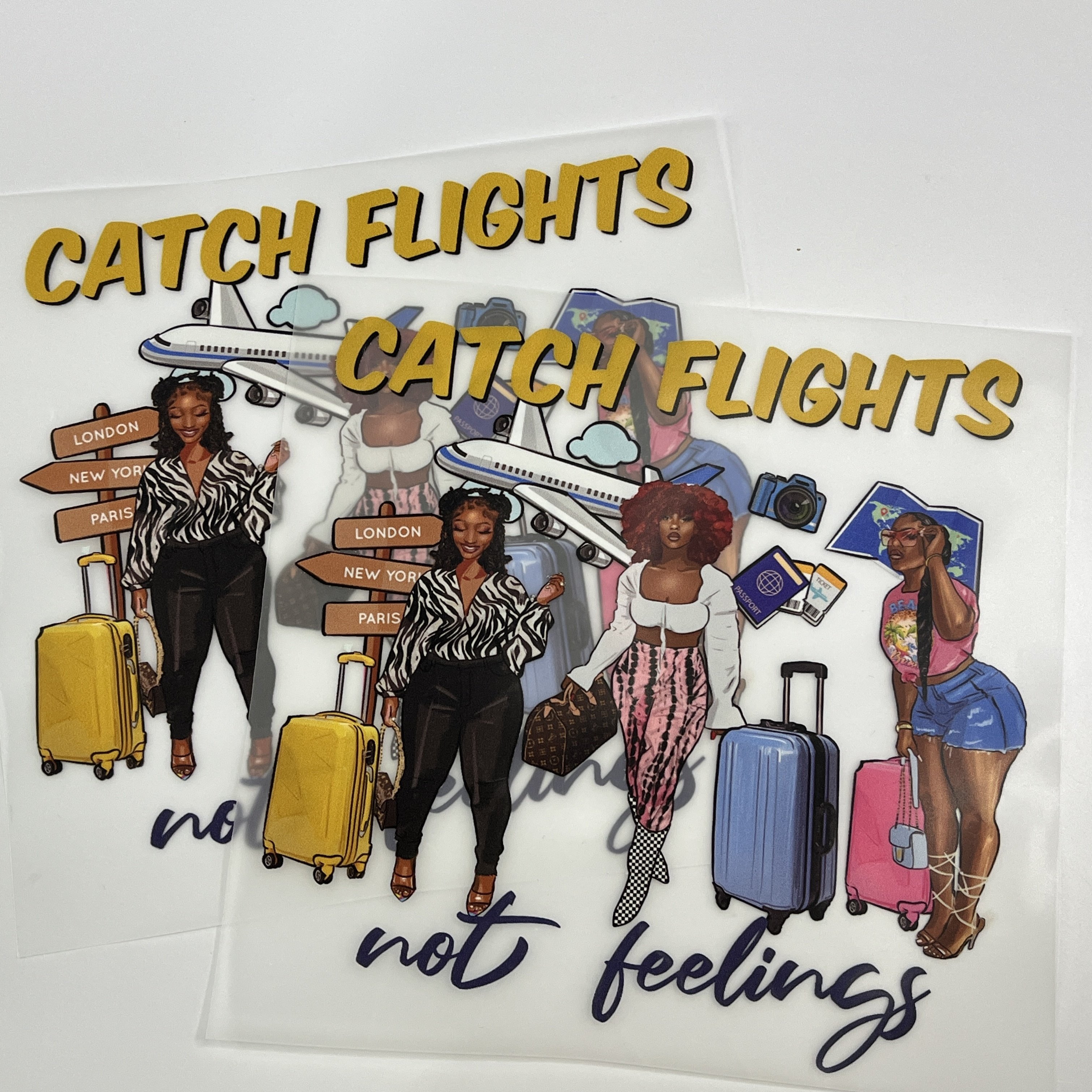 Factory custom girls design colourful vinyl sticker plastisol dtf transfers designs ready to press transfer printing t-shirt
