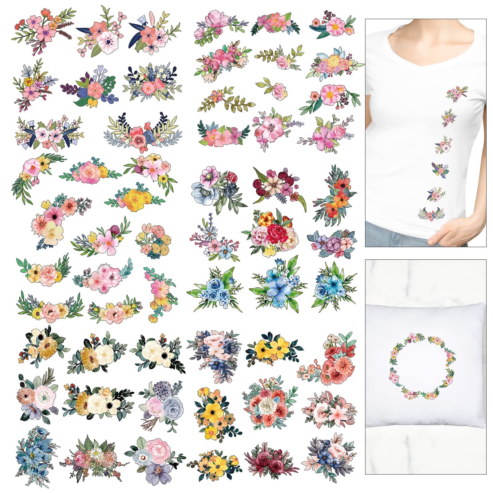 Wholesale custom dtf iron on transfers heat press sticker transfer printing logo designs clothes stickers for t shirts