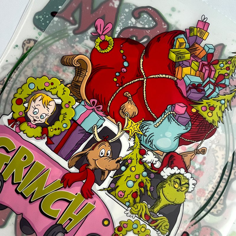 Christmas Designs Print Dtf Transfer Custom Plastisol Heat Transfer Labels Patch Ready to Press Screen Print Transfers
