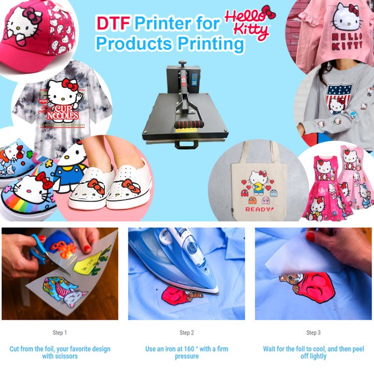 dtf transfers designs ready to press custom dtf heat transfer printing film For Garment vinyl heat transfer