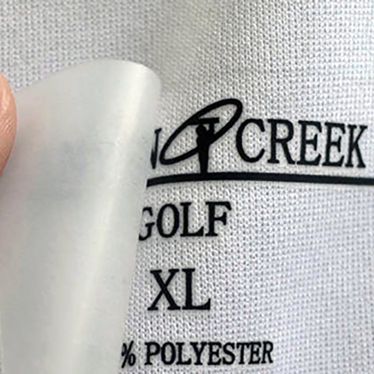 Cheap Custom Printing Designs Logo Plastisol Sticker Press Heat Transfer Vinyl Labels T Shirts Clothes Label Heat Transfers