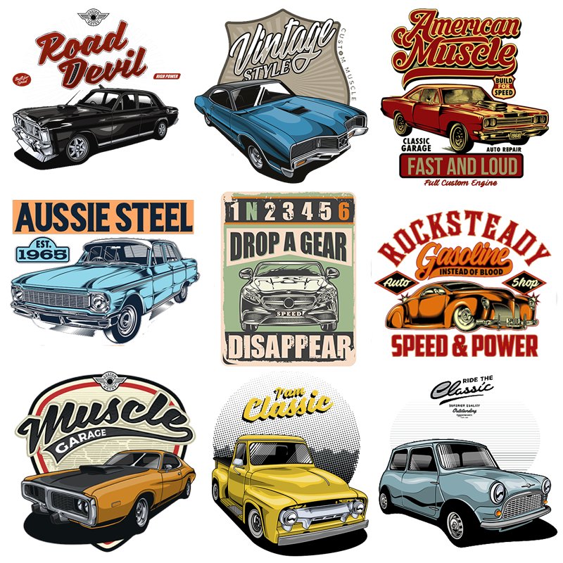 Dtf Film Wholesale High Quality Car Logo Vinyl Used Clothing or Packaging Label Transfer Printing for Tshirt Printing Garment