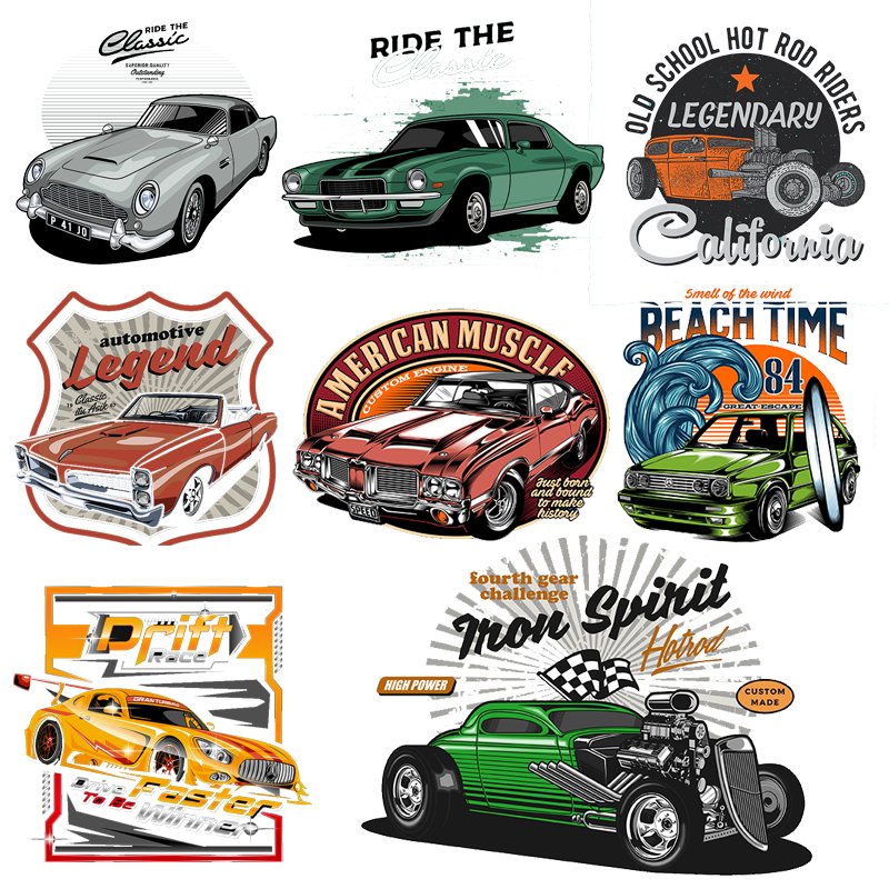 Dtf Film Wholesale High Quality Car Logo Vinyl Used Clothing or Packaging Label Transfer Printing for Tshirt Printing Garment
