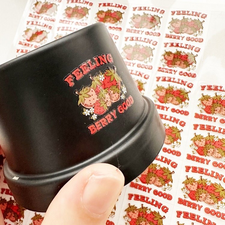 Custom Printing Waterproof UV Transfer Stickers Logo Stickers For Packaging Labels Product label UV DTF Sticker