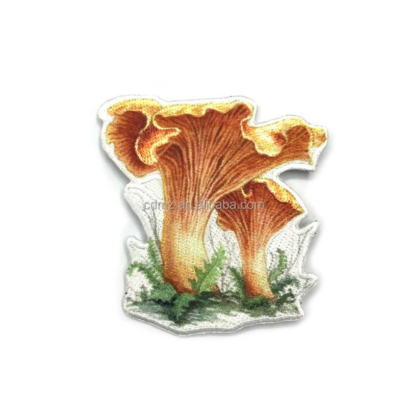 Heat Transfer Printing Customized Brand Logo Cartoon Sublimation Patches Iron On Woven Embroidery Badge For Garment