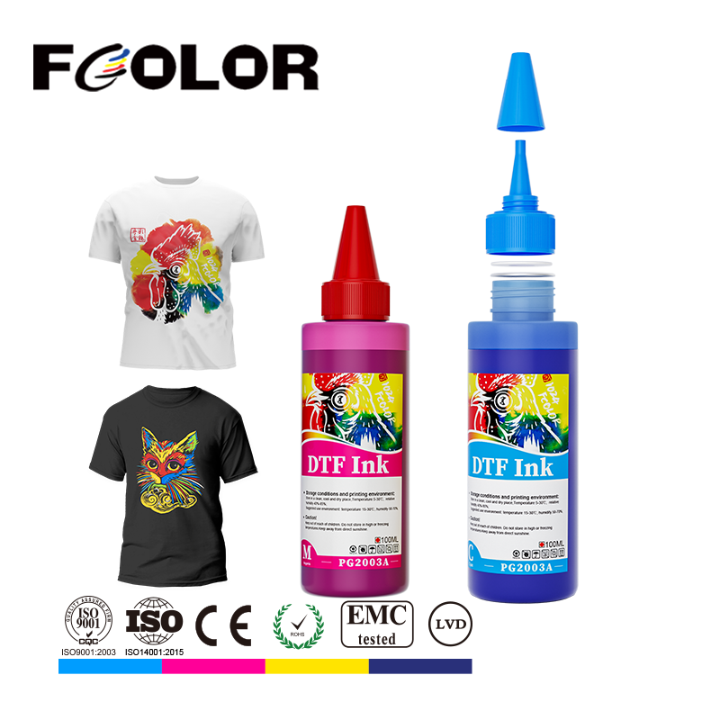 Manufacturer Hot Sale 100ml Tinta White High quality Premium T shirt Printing Transfer Film Dtf Ink for XP15000 8550 Dtf Printer