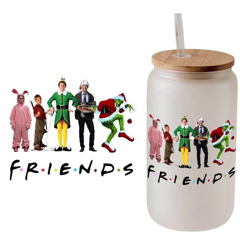 Uv dtf cup wrap transfer stickers uv dtf cup wrap transfers christmas uv dtf cup wrap transfers 16oz alta calidad