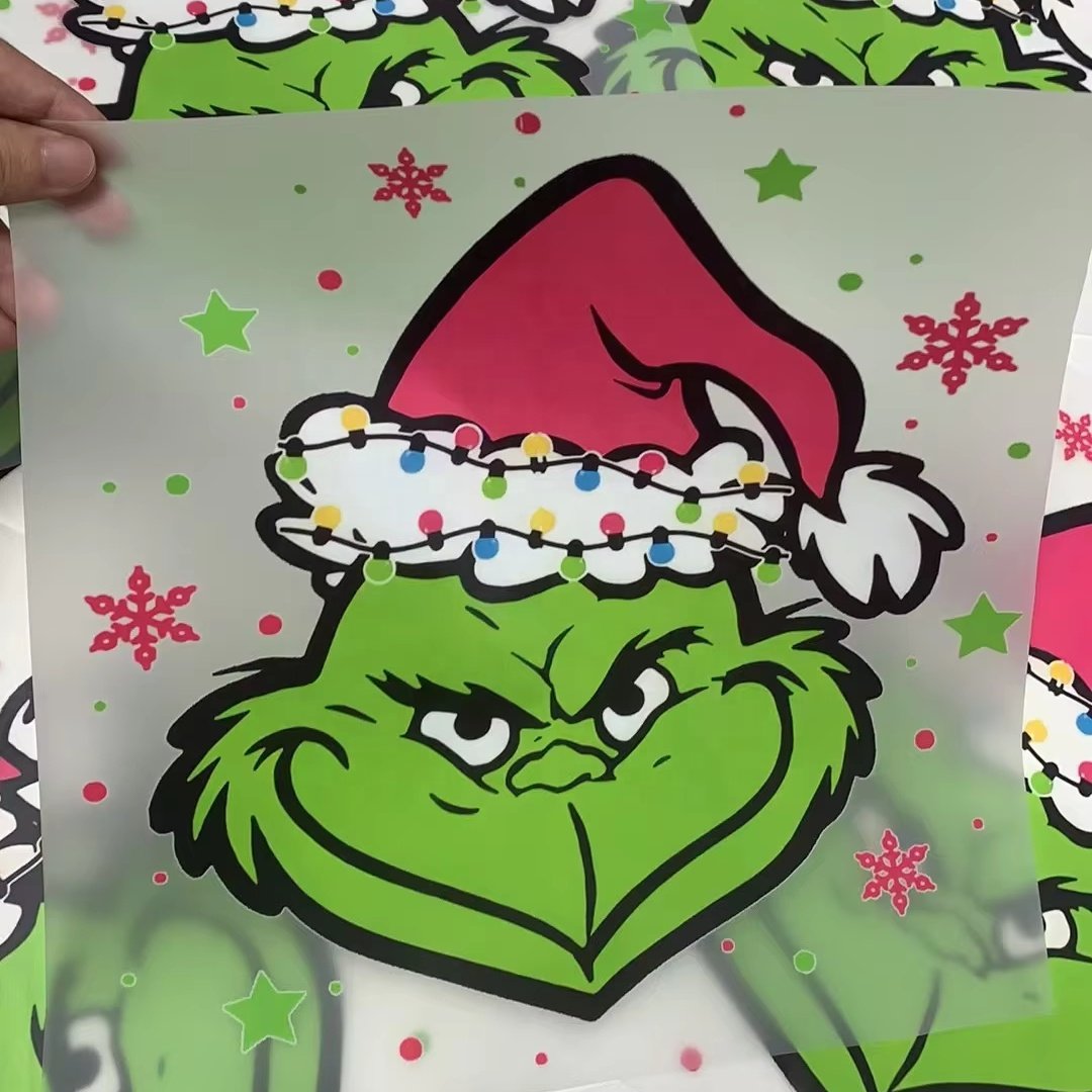 Custom Christmas Dtf Transfers Heat Transfer Designs Ready to Press Logo Film Iron On Sticker Heat Transfer Prints On Garments