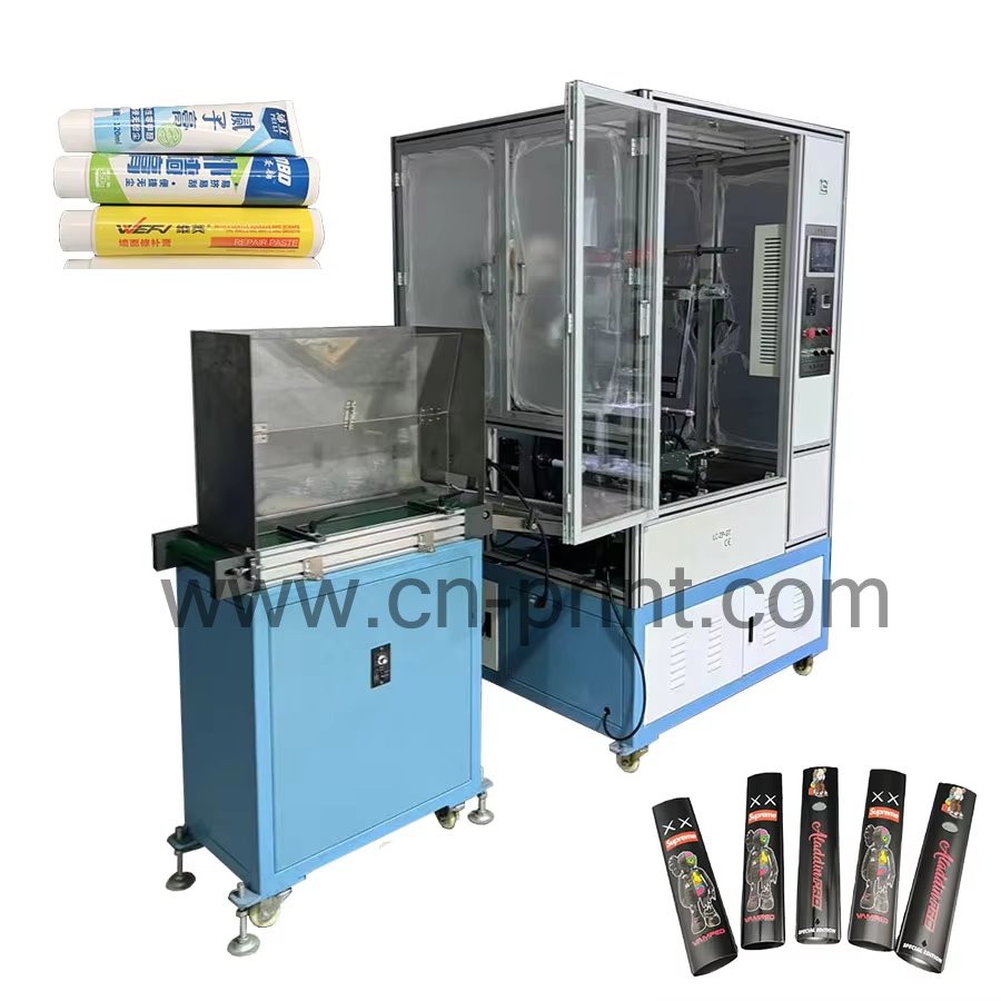 LC Brand Rotary Lipstick Mascara Cosmetic Tube Full Automatic Thermal Heat Transfer Printing Machine