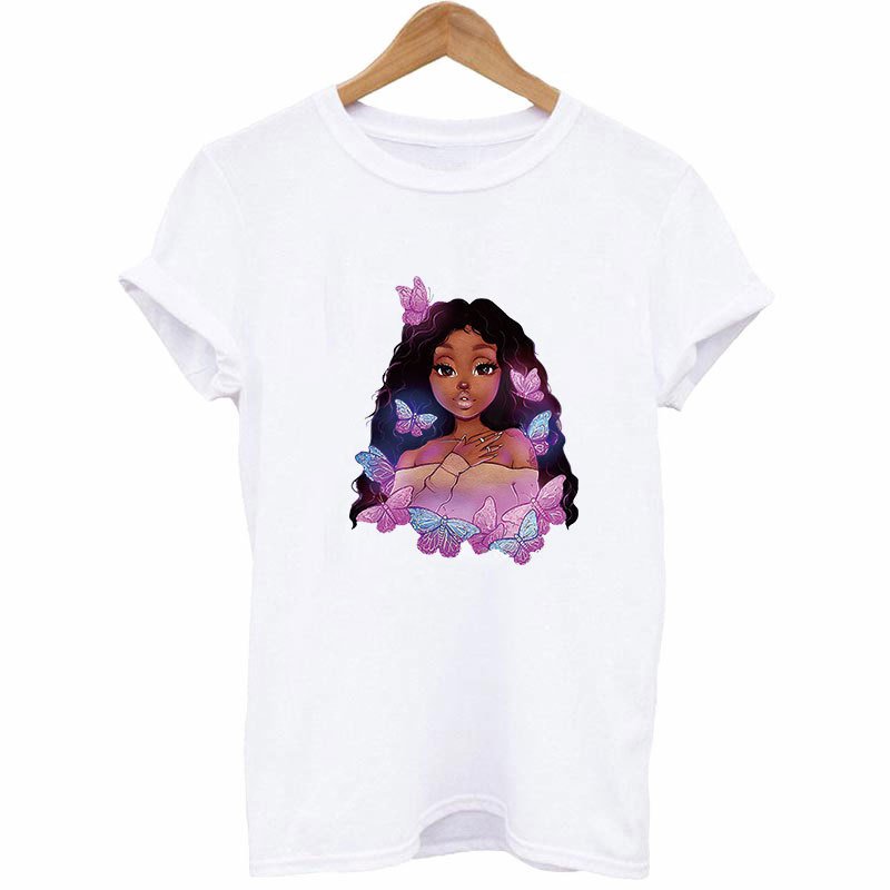 Black Ladies heat transfer printing sticker for hoodie