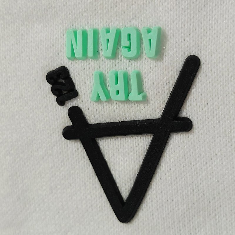 Luxury Silicon Care Label For Garment Logo Silicone Tag Heat Transfer Raised Sticker 3d Rubber Fashion With 3m Satin For Leather