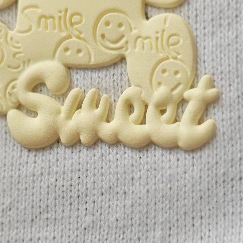 Luxury Silicon Care Label For Garment Logo Silicone Tag Heat Transfer Raised Sticker 3d Rubber Fashion With 3m Satin For Leather