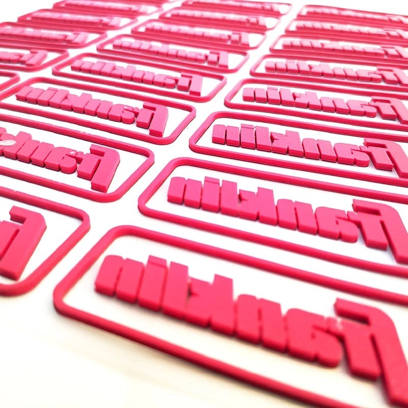 Custom Raised Silicone Press Iron On 3D Silicone Heat Transfer Printing Iron-on Foil Sticker Labels Silicone Logo For Clothing