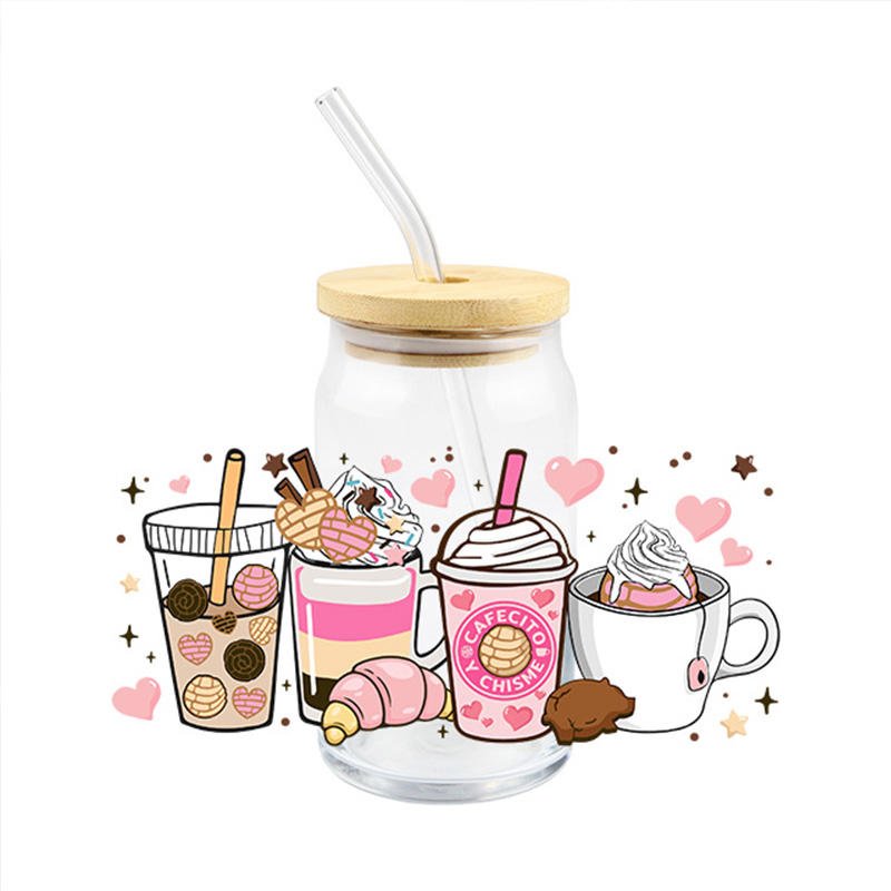 Supplier Professional Waterproof Cup Wrap uv dtf heat press stickers transfer printing vinyl stickers