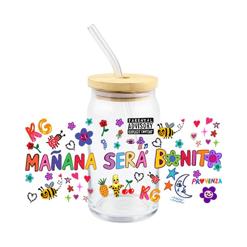 Supplier Professional Waterproof Cup Wrap uv dtf heat press stickers transfer printing vinyl stickers