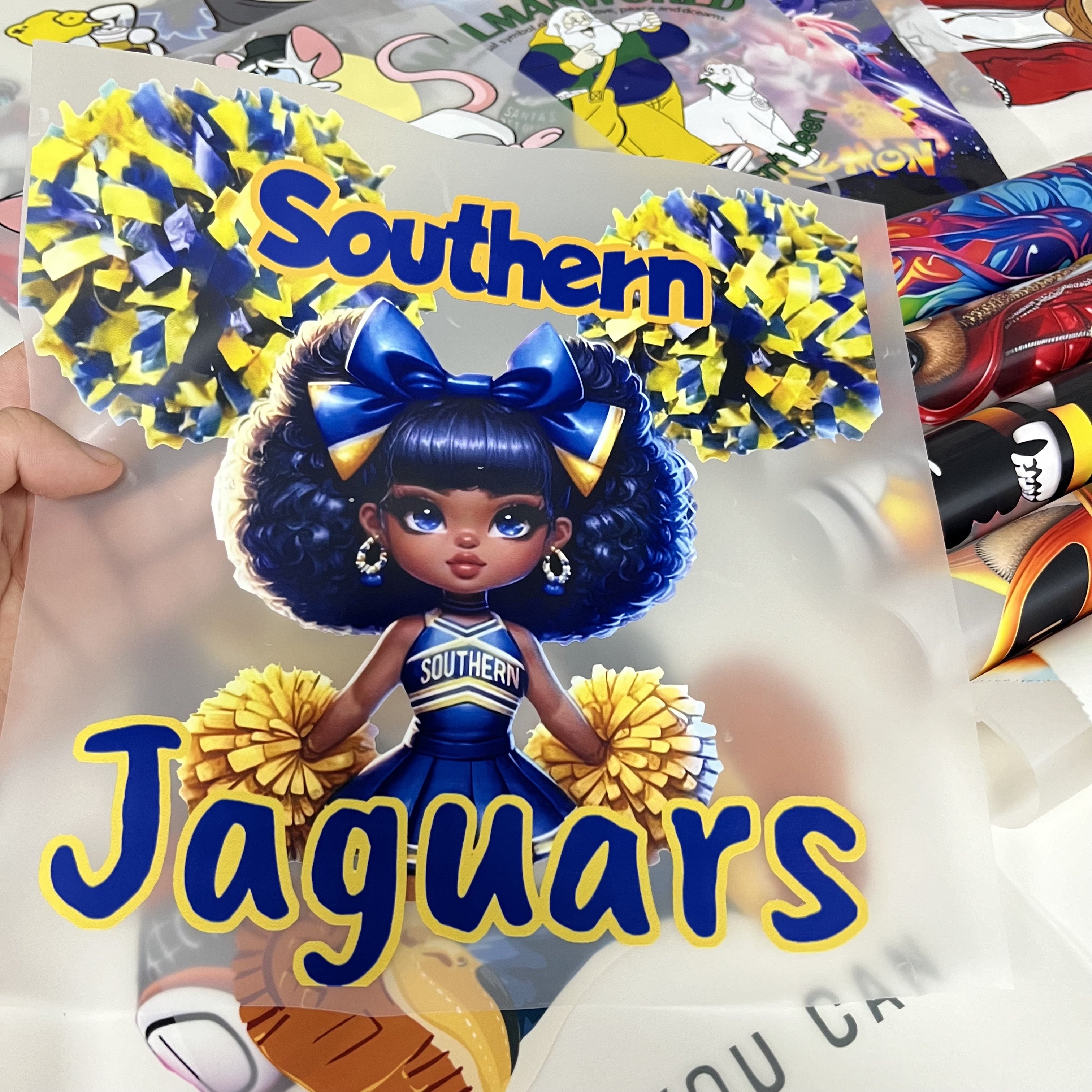 DTF Transfers Plastisol Heat Transfer Stickers Garment Color Screen Heat Transfer Printing for T Shirts Custom Color 10 Pcs
