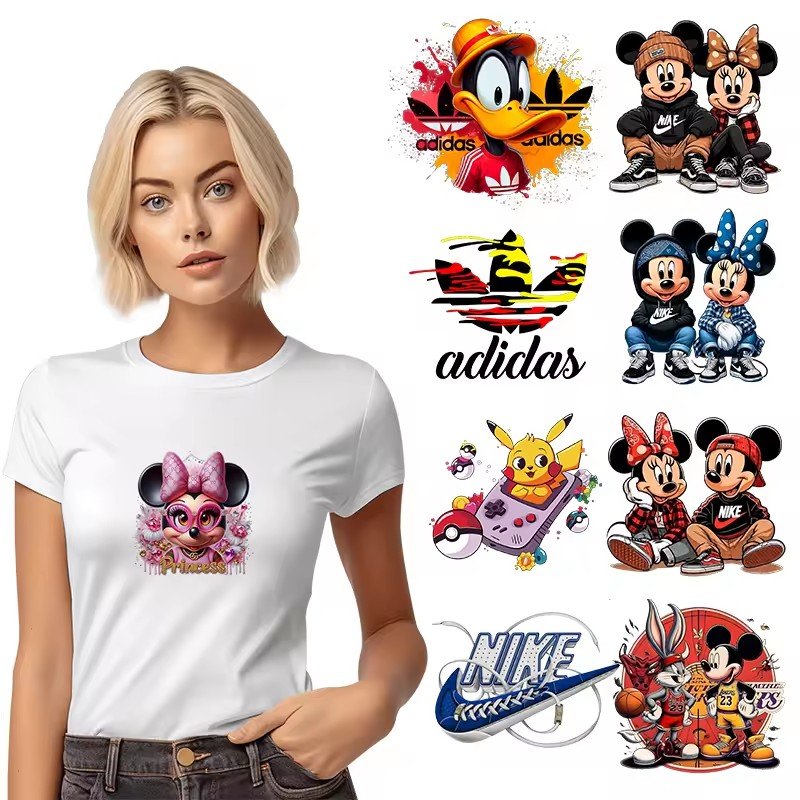 Hot selling Stickers Wholesale Customized Brand Logo T shirt Printing Plastic Sol Heat Transfer Printing sports wear label