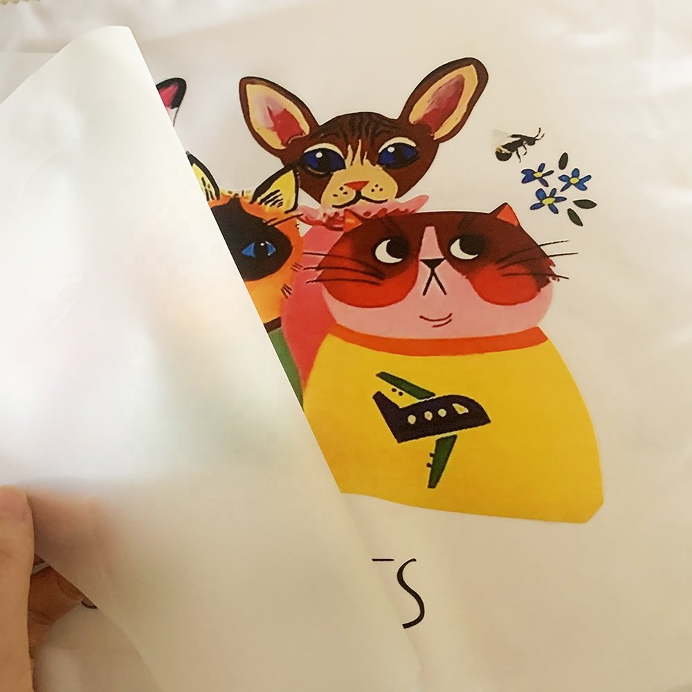 2024 Custom Brand Plastisol Transfer DTF Print Sticker Transfer Printing Heat Transfers Label for T-Shirts