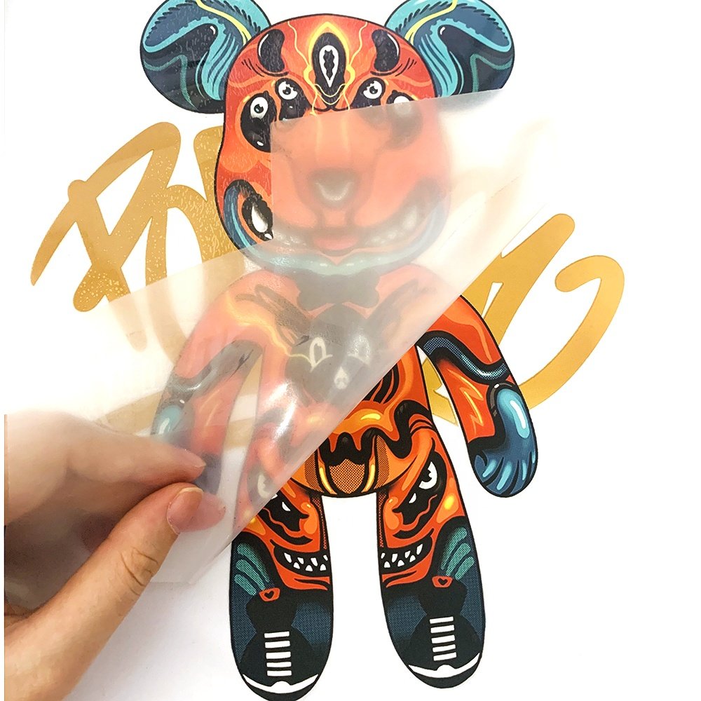 2024 Custom Brand Plastisol Transfer DTF Print Sticker Transfer Printing Heat Transfers Label for T-Shirts