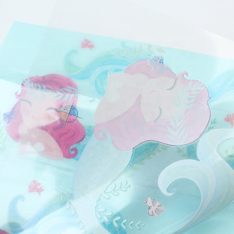 Wholesale Peel Cold Transfer Printing Sticker with Custom Cute Cartoon Logo