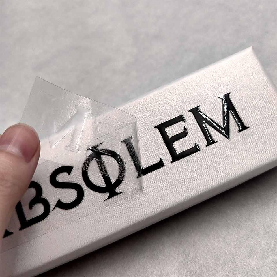 Custom advanced label Printing 3D LOGO Various Styles UV transfer sticker waterproof packaging Self-adhesive Trademark