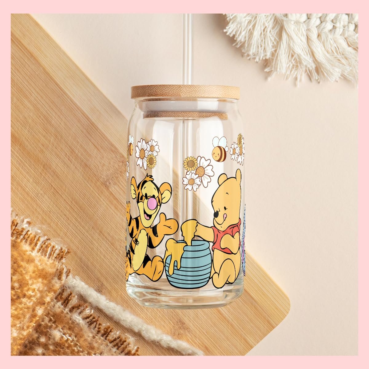 Custom Size UV DTF Transfer Printing Waterproof Cartoon Cup Wraps Decal Stickers for Tumbler Glasses Heat Transfer Technique