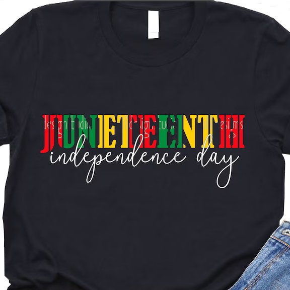 Yunshang Wholesale Custom high quality Juneteenth DTF screen printed Vinyl 3D puff heat transfer printing stickers for t-shirt