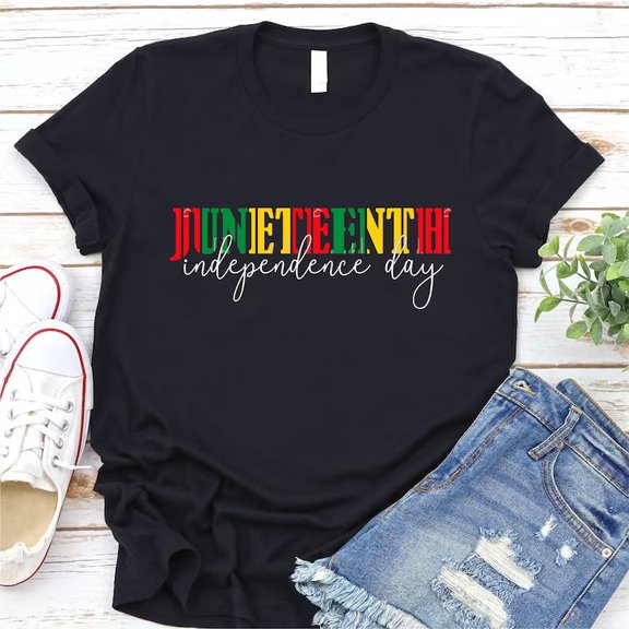Yunshang Wholesale Custom high quality Juneteenth DTF screen printed Vinyl 3D puff heat transfer printing stickers for t-shirt