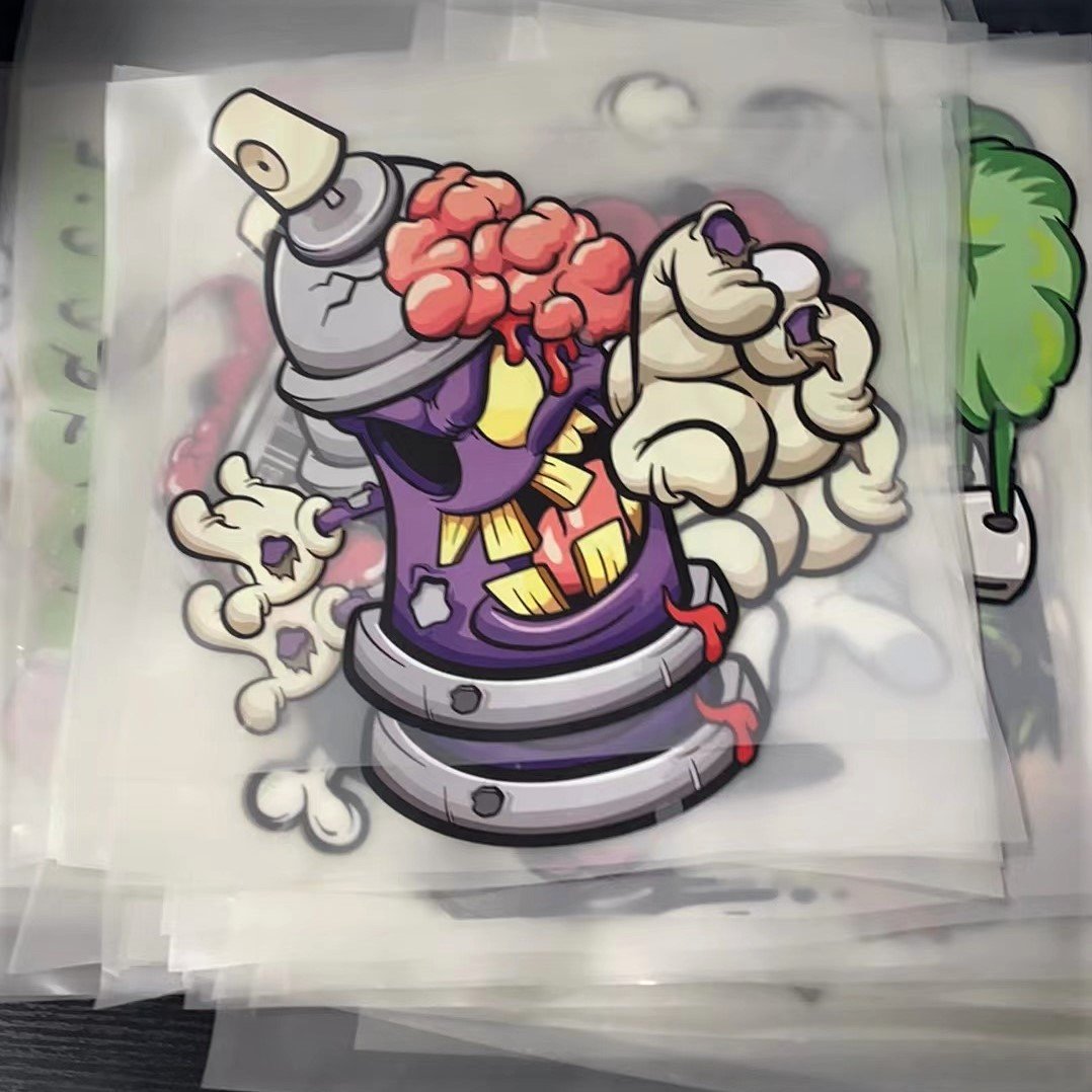 custom logo sticker heat transfers transfer printing dtf transfers designs ready to press dtf stickers for t-shirts