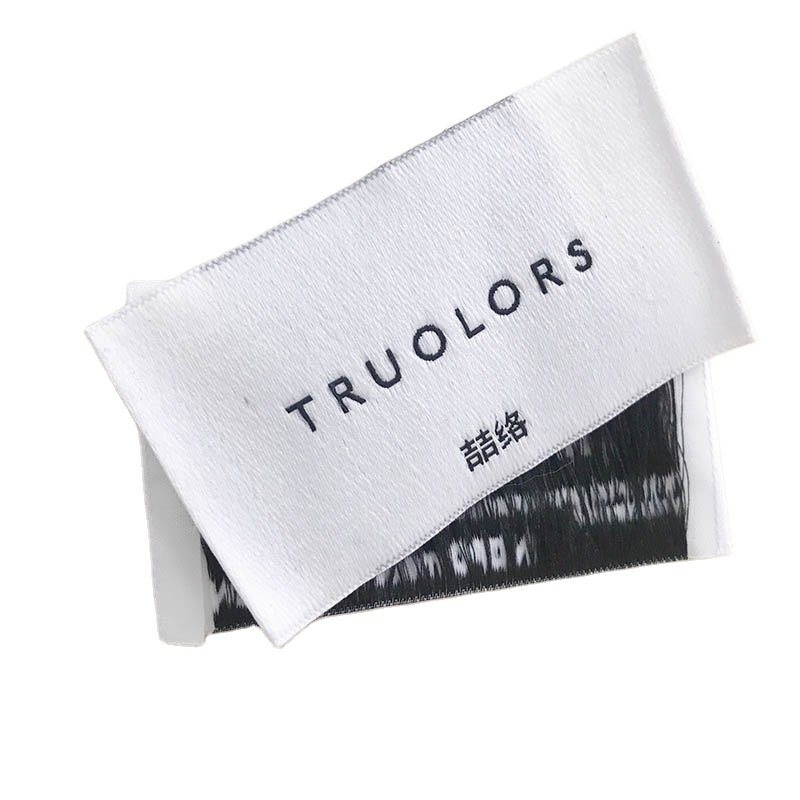 Customized Design Private Brand Name Logo Woven Shirt Labels Tags for Clothing Shoes Men Shoes Women Custom Shoes Garment Labels