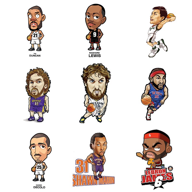 Wholesale High Quality Funny basketball star Vinyl sticker logo t shirts DTF heat transfers printing for fashion t shirts