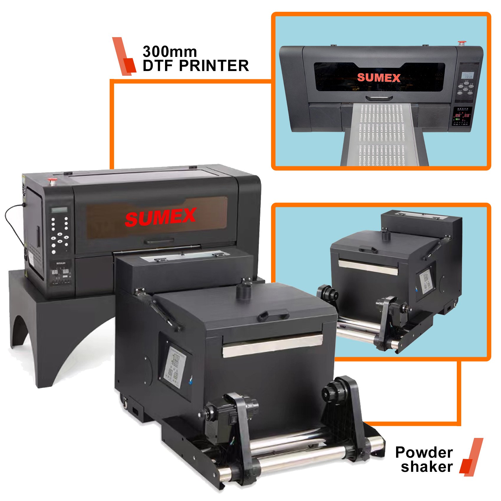 MR.R SGA-630 DTF printer with shaker Machine 300mm Direct To Film Heat Transfer Printing XP600