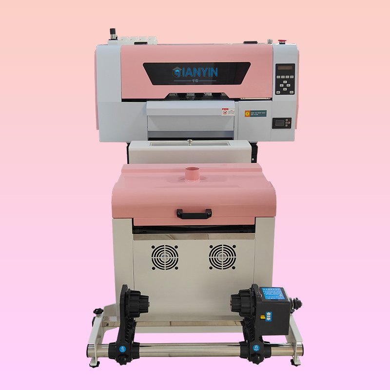 pink 30cm DTF printer machine heat transfer printing machine for logo printed paper cups