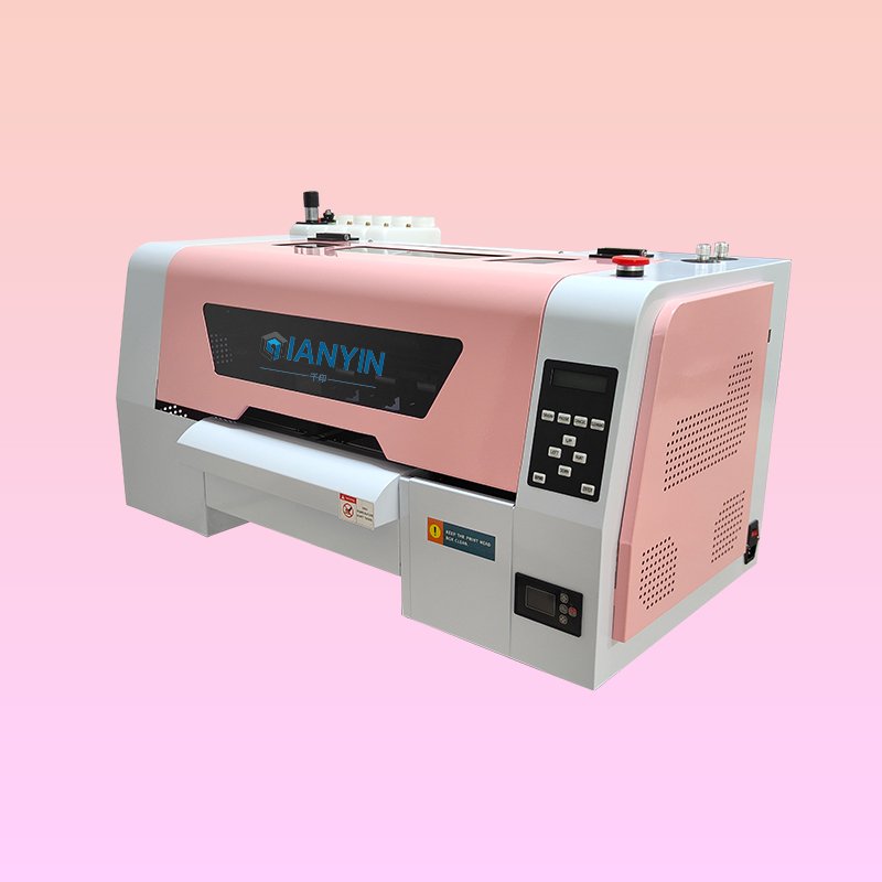 pink 30cm DTF printer machine heat transfer printing machine for logo printed paper cups