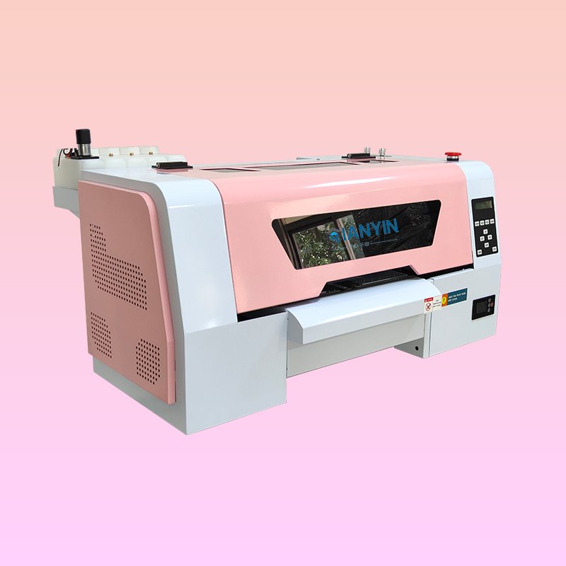 pink 30cm DTF printer machine heat transfer printing machine for logo printed paper cups