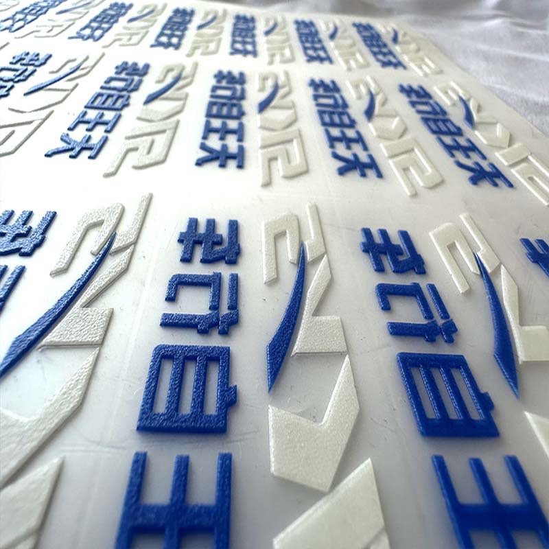 High Quality Customizable Vinyl Transfer Sticker with 3D thick plate Design for Screen Printing on T-Shirts Garments