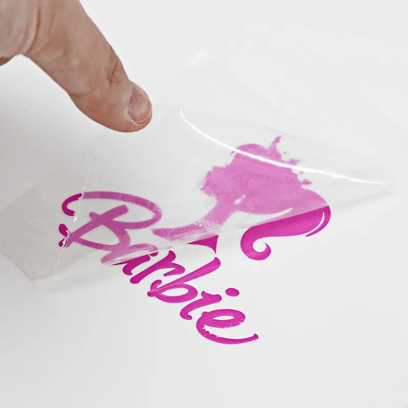 Custom Logo Transparent Waterproof Vinyl Self-adhesive Label Trademark Word Uv Transfer Stickers
