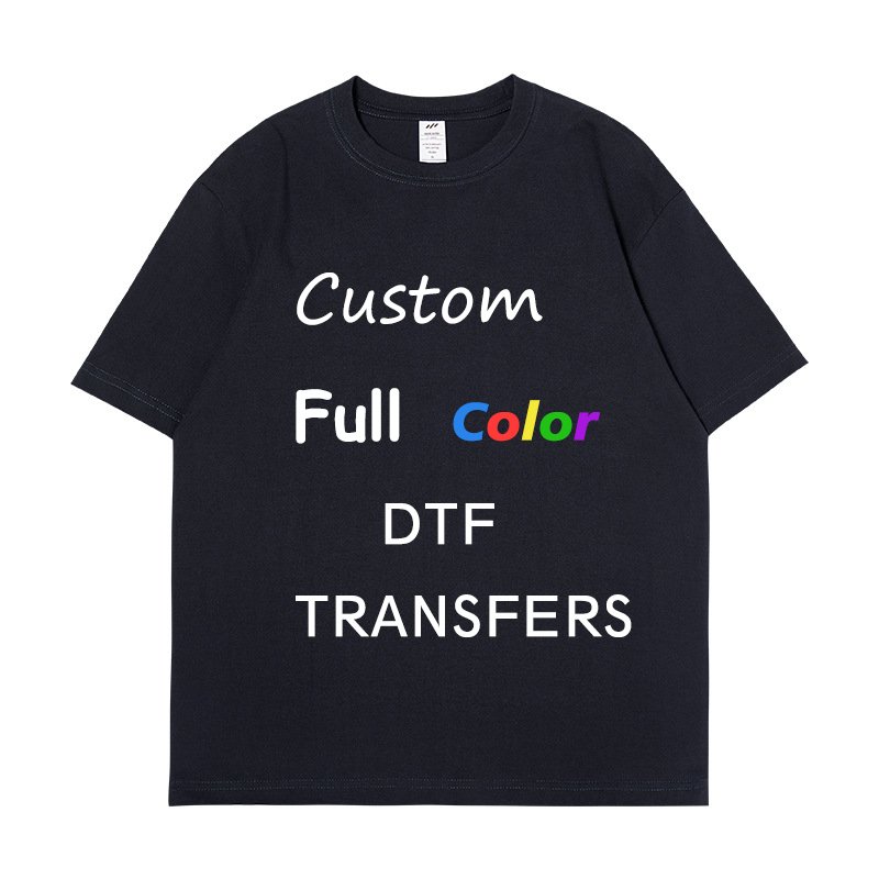 Wholesale Custom DIY Design Plastisol Heat Transfer Printing Ready-to-Press T-Shirts Jeans Canvas Bags DTF Clothes