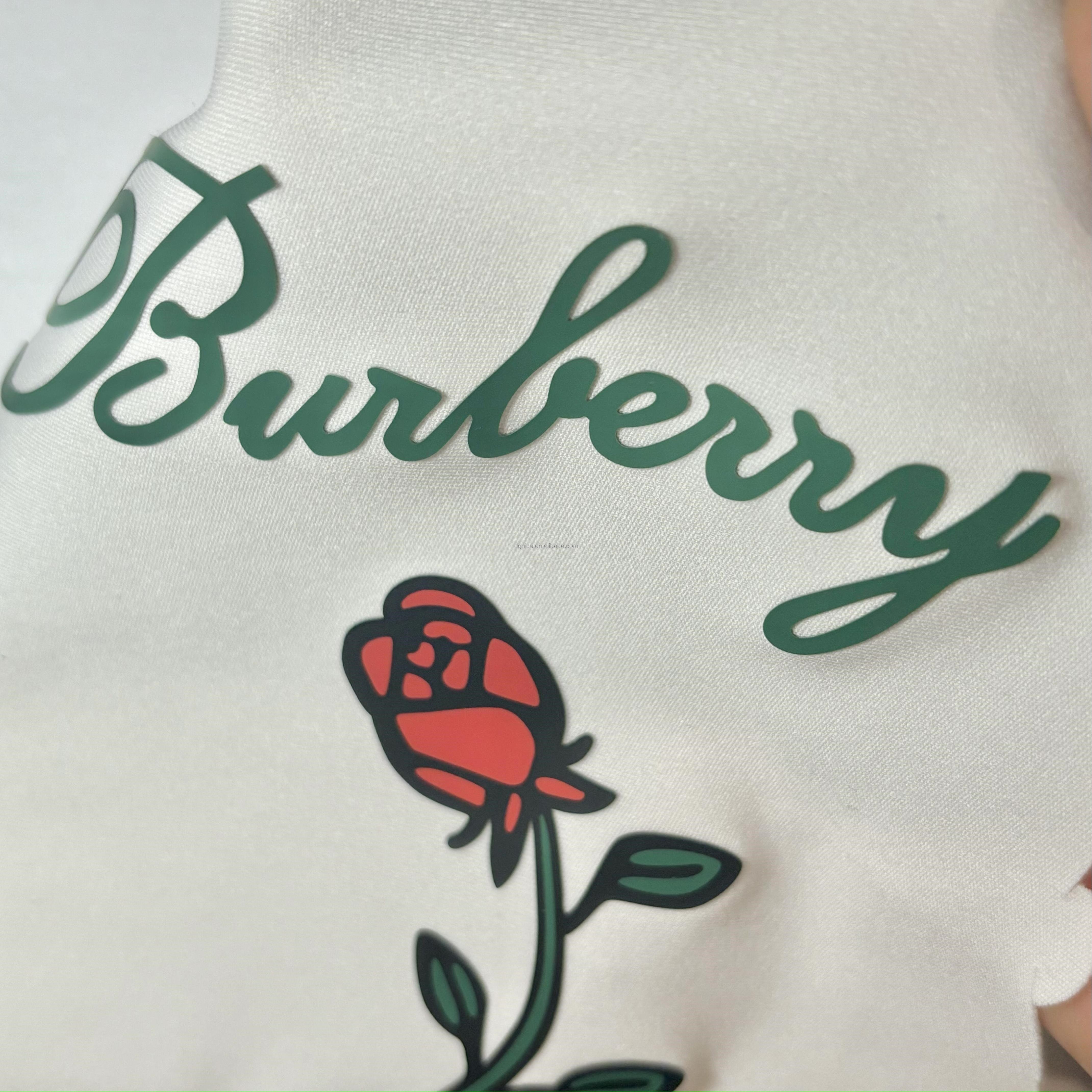 Custom Print 3D Logo Silicone Heat Transfer Printing Label For Garment Clothes Rubber Thermal Transfer Hot Iron On Sticker