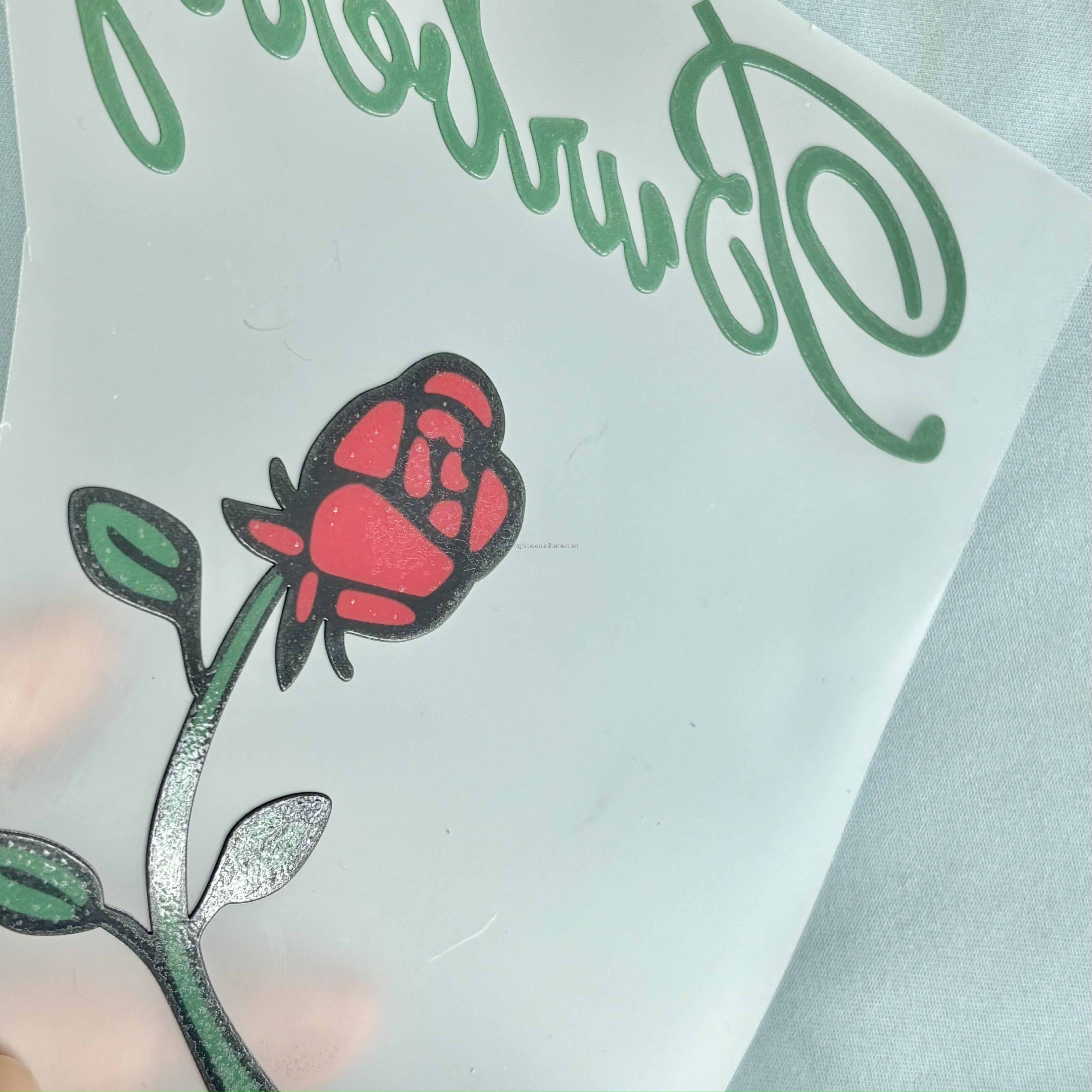 Custom Print 3D Logo Silicone Heat Transfer Printing Label For Garment Clothes Rubber Thermal Transfer Hot Iron On Sticker