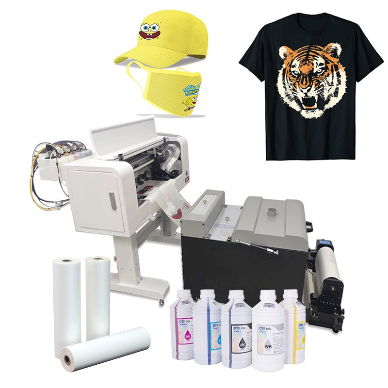 I3200 I1600 XP600 Digital DTF Printer 30cm A3 Size PET Film Offset T-shirt DTF Printing Machine Shake Powder DTF Printer