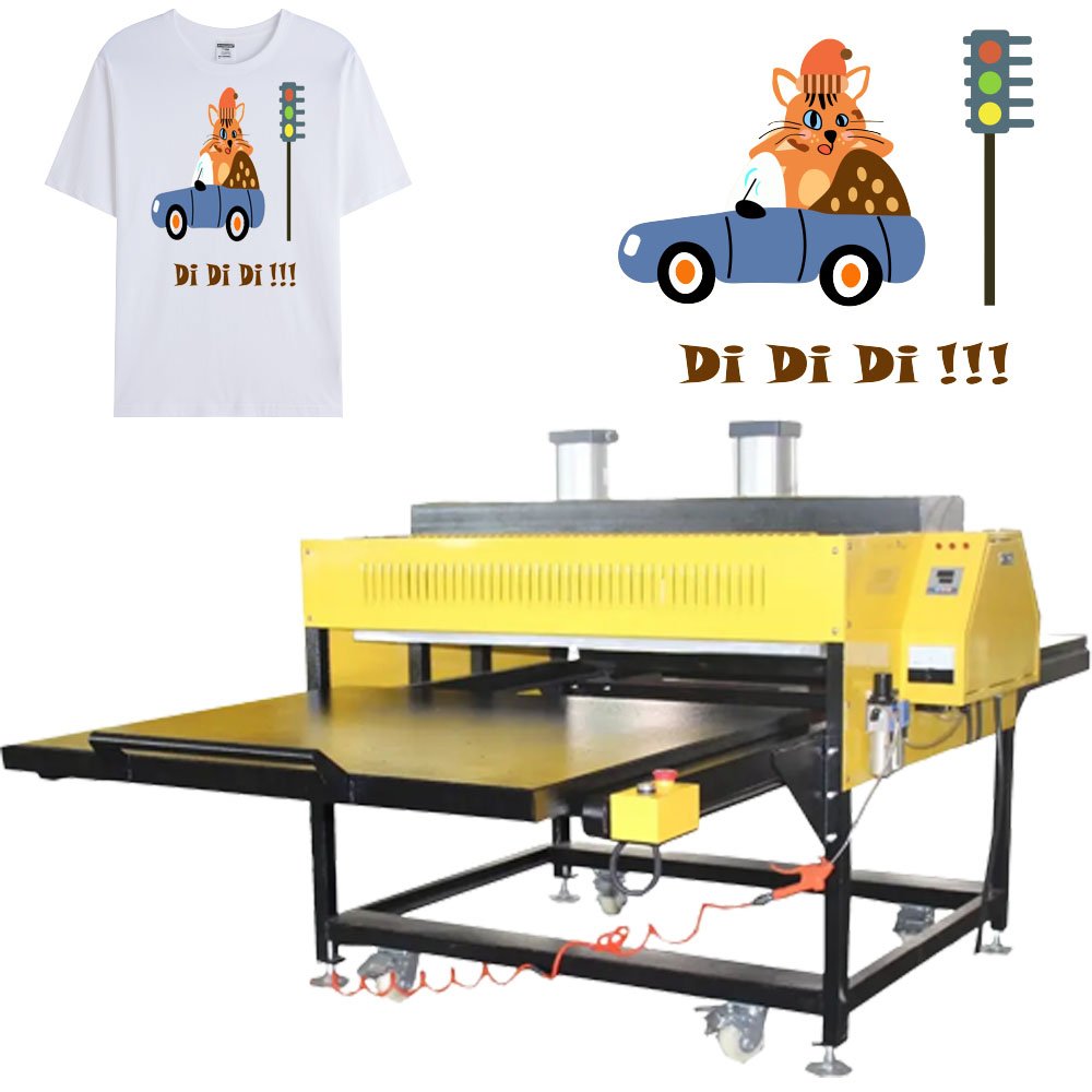 pneumatic heat press machine 80x100 sublimation for t-shirt 16x24 hot press machine for tshirt printing 3d sublimation vacuum