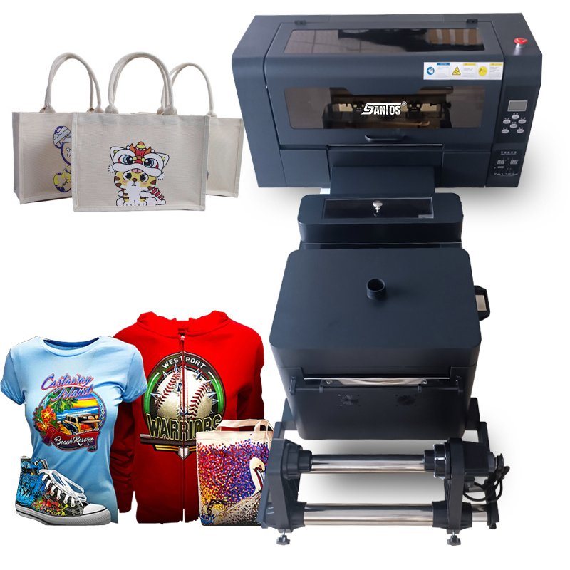 Custom Hoodies 33Cm 30Cm Dtf Printer Two Heads Xp600 I3200 A3 Tshirt Dtf Transfer Film Printer