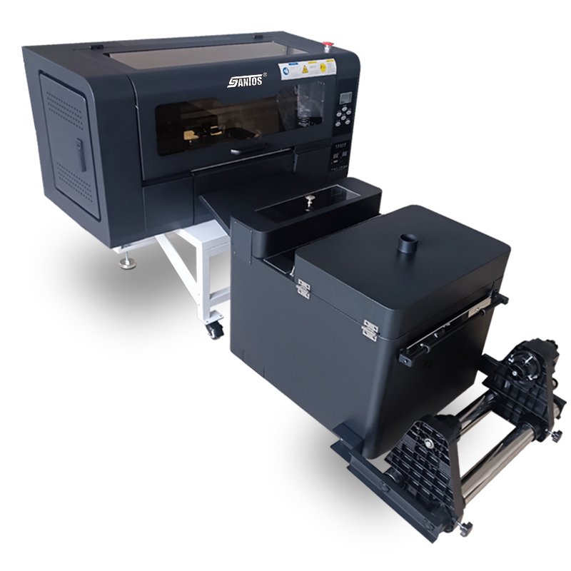 Custom Hoodies 33Cm 30Cm Dtf Printer Two Heads Xp600 I3200 A3 Tshirt Dtf Transfer Film Printer