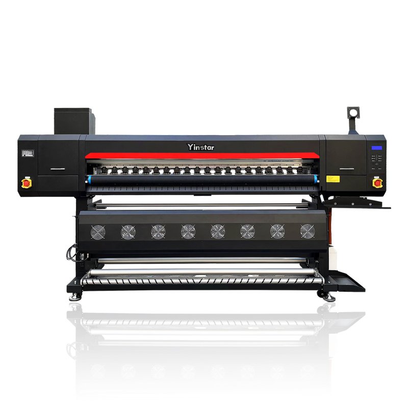 Yinstar 1.9m Large Format High Quality Full Sublimation Printer I3200 4 Heads Plotter Sublimation Printer Machine